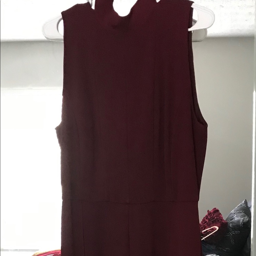 Burgundy jumpsuit